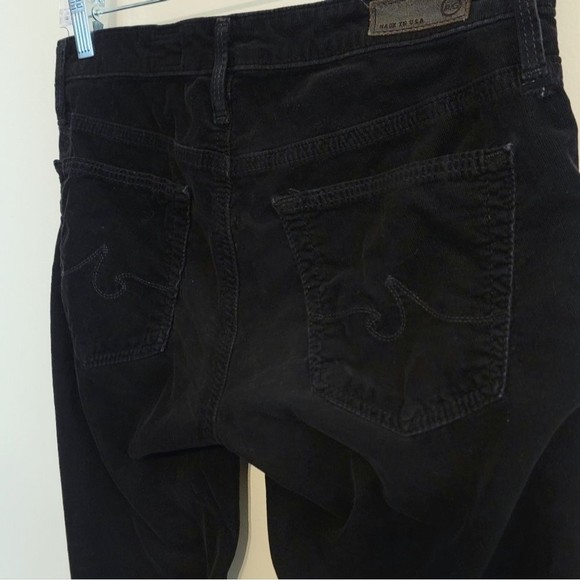 AG Adriano Goldschmied Black Corduroy Legging Super Skinny Jean Size 26 - Picture 5 of 12
